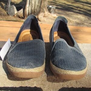 Clarks Women's Elaina Ruby Slip-On Espadrille Flats in Navy